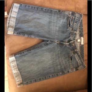 Banana Republic Bermuda Stretch Jean Shorts